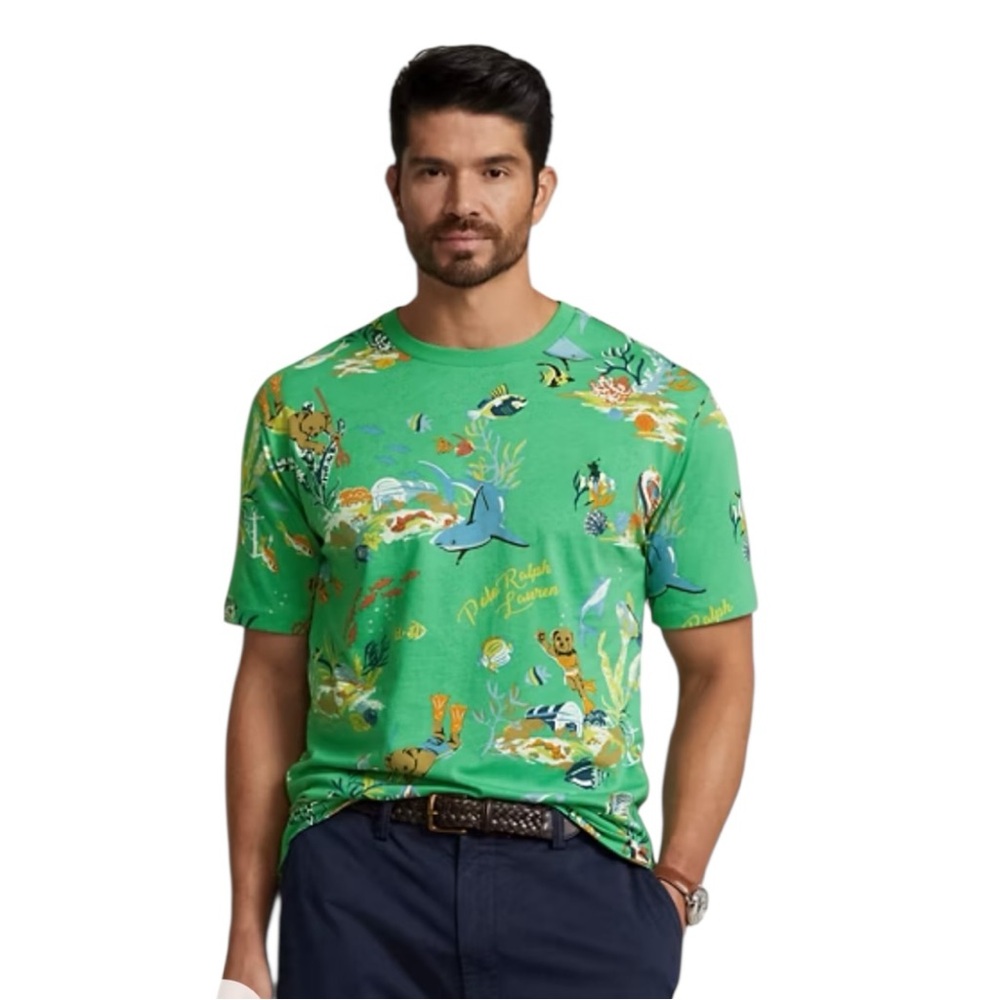Polo Ralph Lauren Polo Bear Jersey T-
Shirt Green | 3XB - Picture 2 of 15